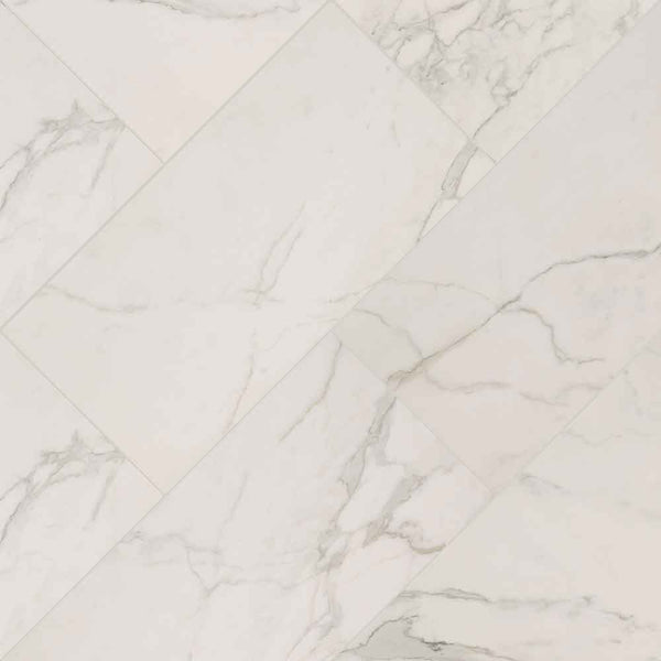 MSI Calacatta Isla Porcelain Wall and Floor Tile - Regallo Collection, angled view