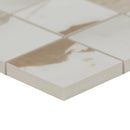 MSI Calacatta Marbella Matte Porcelain Mosaic Wall and Floor Tile 2"x2" - Regallo Collection