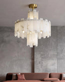 Regina White Alabaster Chandelier