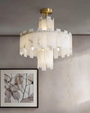 Regina White Alabaster Chandelier
