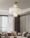 Regina White Alabaster Chandelier