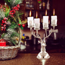 Reindeer Candle Holder Christmas Ornament for 4 Candles Aluminum Decoration-Silver by LJGDeals