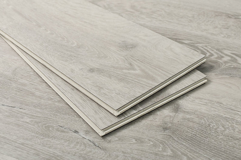 Remus WPC Embossed 9"x60" Vinyl Flooring 8.5mm - Complex Silver