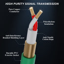 50ft XLR Microphone Cables (12-Pack) by FAT TOAD  - Professional Pro Audio Green Mic Extension Patch with Lo-Z Connector - 24 AWG Shielded Wire & Balanced for DJ Music Recording Studio Mixer Gear