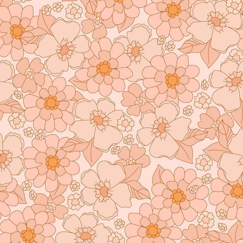 Retro Flower Wallpaper