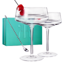 Luxury Martini Glass Set of 2 | 10oz