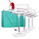 Luxury Martini Glass Set of 4 | 10oz
