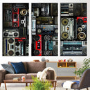 Retro Boombox Radio Canvas Wall Art Print Vintage Wall Music by MyGreatCanvas | Canvas Wall Art Prints | Photo Prints & Wall Decor
