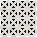 MSI Retro Fretwork Polished Marble Mosaic Tile 12"x12"