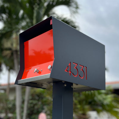 The Original Retrobox in DESIGNER GREY - Modern Mailbox