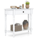 Retro Console Table 36"L Wooden 2-Tier Narrow Behind Couch Foyer Table by LJGDeals