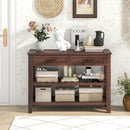 3-tier Console Table with 2 Drawers for Living Room Entryway by LJGDeals