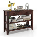 3-tier Console Table with 2 Drawers for Living Room Entryway by LJGDeals
