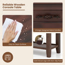 3-tier Console Table with 2 Drawers for Living Room Entryway by LJGDeals
