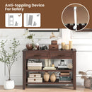 3-tier Console Table with 2 Drawers for Living Room Entryway by LJGDeals