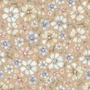 Terracotta Meadow Retro Floral Wallpaper