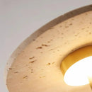 French Yellow Travertine Wall Lamp