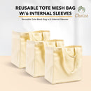 Reusable Tote Mesh Bag w/6 Internal Sleeves. by Choixe