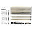Driftwood 10" Straight Needle Set | With Carrying Case by Revolution Fibers