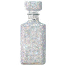 Unique Diamond Rhinestone Decanter | 730 mL | Luxurious Whiskey, Tequila, Wine Decanter - Dazzling All Over Silver Rhinestone Carafe For Spirits, Bourbon, Scotch, Durable Thick Glass HAND WASH ONLY