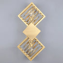 Rhombus Gold Crystal Wall Light