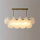 Ribbed Glass Shell Pendant Chandelier