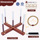 Ring Toss Game Set with 6 Rope Rings and Storage Bag by DirectDeals