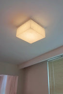 Alabaster Rivage Square Ceiling Lamp