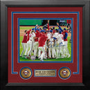 Rob Thomson 2022 NL Champions Mound Celebration Philadelphia Phillies Autographed 8x10 Framed Photo by Dynasty Sports & Framing