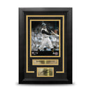 Roberto Clemente Swinging Action Pittsburgh Pirates 8" x 10" Framed Photo with Engraved Autograph by Dynasty Sports & Framing