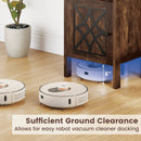 Robot Vacuum Storage Cabinet with Door and Open Shelf for Living Room Bedroom by LJGDeals