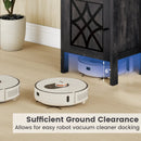 Robot Vacuum Storage Cabinet with Door and Open Shelf for Living Room Bedroom by LJGDeals