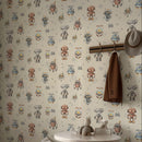 Robots Wallpaper – Playful Kids Room Wallcovering in Watercolor