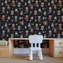 Retro Robot Wallpaper – Playful Kids & Nursery Wallcovering