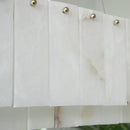 Rectangular Alabaster Round Chandelier
