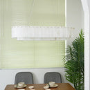 Rectangular Alabaster Round Chandelier