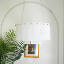 Rectangular Alabaster Round Chandelier