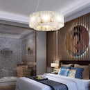 Rectangular Alabaster Round Chandelier