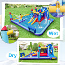 Rocket Theme Inflatable Water Slide Park with 1100W Blower by LJGDeals