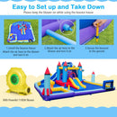 Rocket Theme Inflatable Water Slide Park with 1100W Blower by LJGDeals