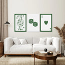 Vintage Poker Card Set of 3 Pieces Trendy Wall Art by Wall Art Set