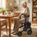 Rollator Walker for Seniors Folding Rolling Walker with Seat by LJGDeals