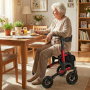 Rollator Walker for Seniors Folding Rolling Walker with Seat by LJGDeals
