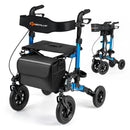 Rollator Walker for Seniors Folding Rolling Walker with Seat by LJGDeals