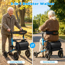 Rollator Walker for Seniors Folding Rolling Walker with Seat by LJGDeals