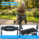 Rollator Walker for Seniors Folding Rolling Walker with Seat by LJGDeals