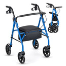 Rollator Walker with Seat and Height Adjustable Handles by LJGDeals