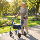 Rollator Walker with Seat and Height Adjustable Handles by DirectDeals