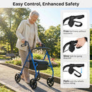 Rollator Walker with Seat and Height Adjustable Handles by DirectDeals