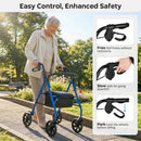 Rollator Walker with Seat and Height Adjustable Handles by LJGDeals